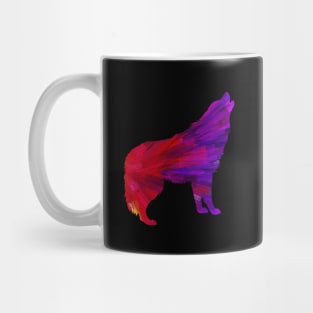 Abstract Wolf Silhouette Mug